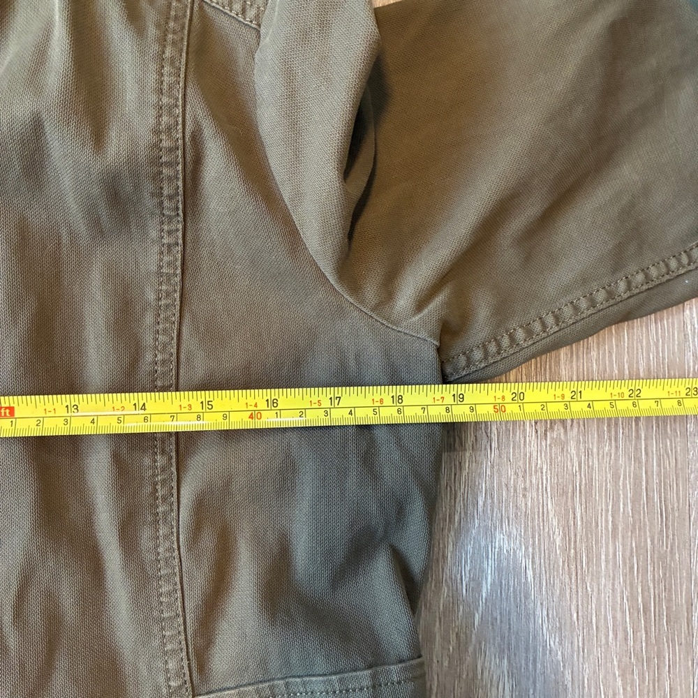 Lucky brand gorpcore field jacket Olive green zip up Moto jacket Biker style - Picture 4 of 5